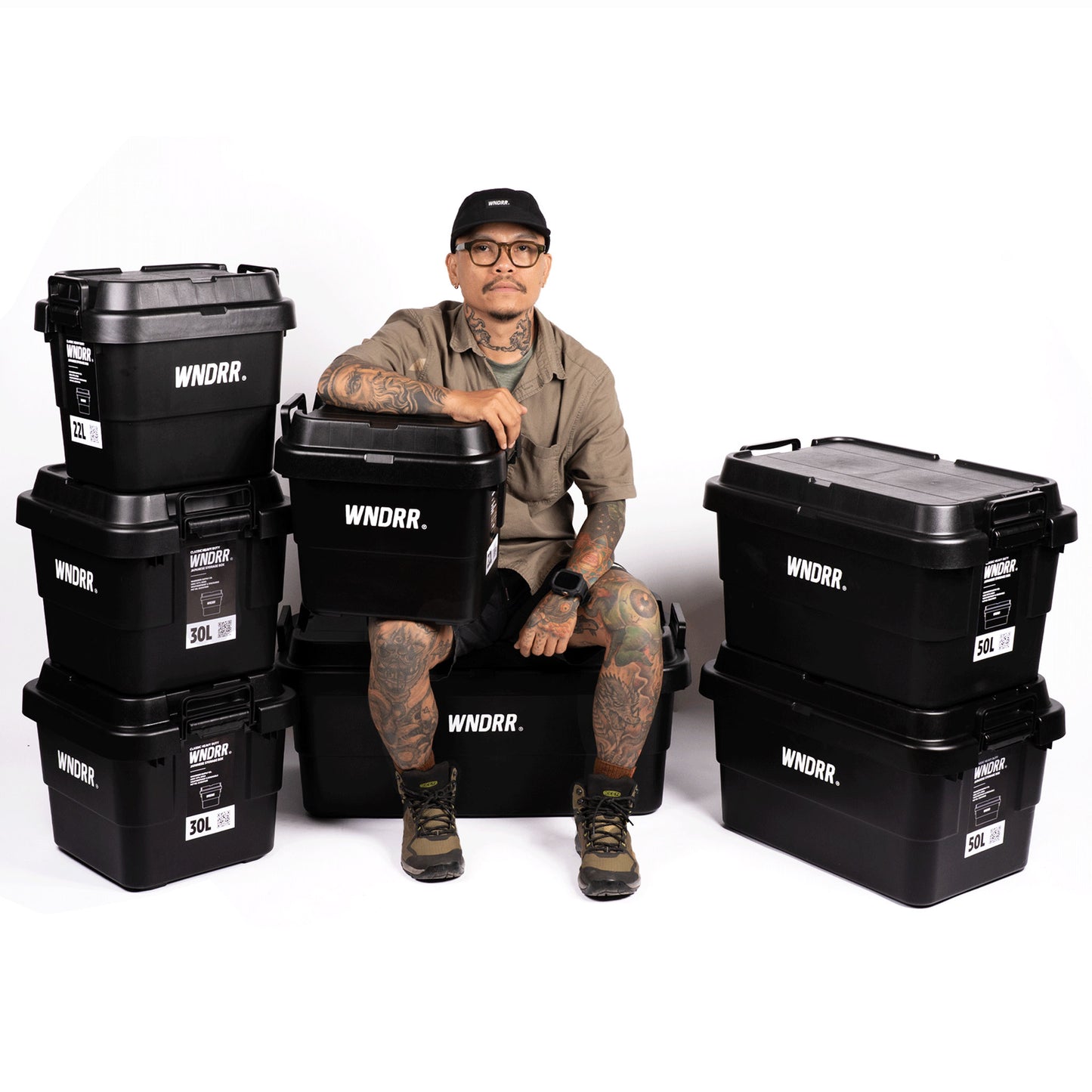 WNDRR Heavy Duty Storage Box 70L (180 KG)